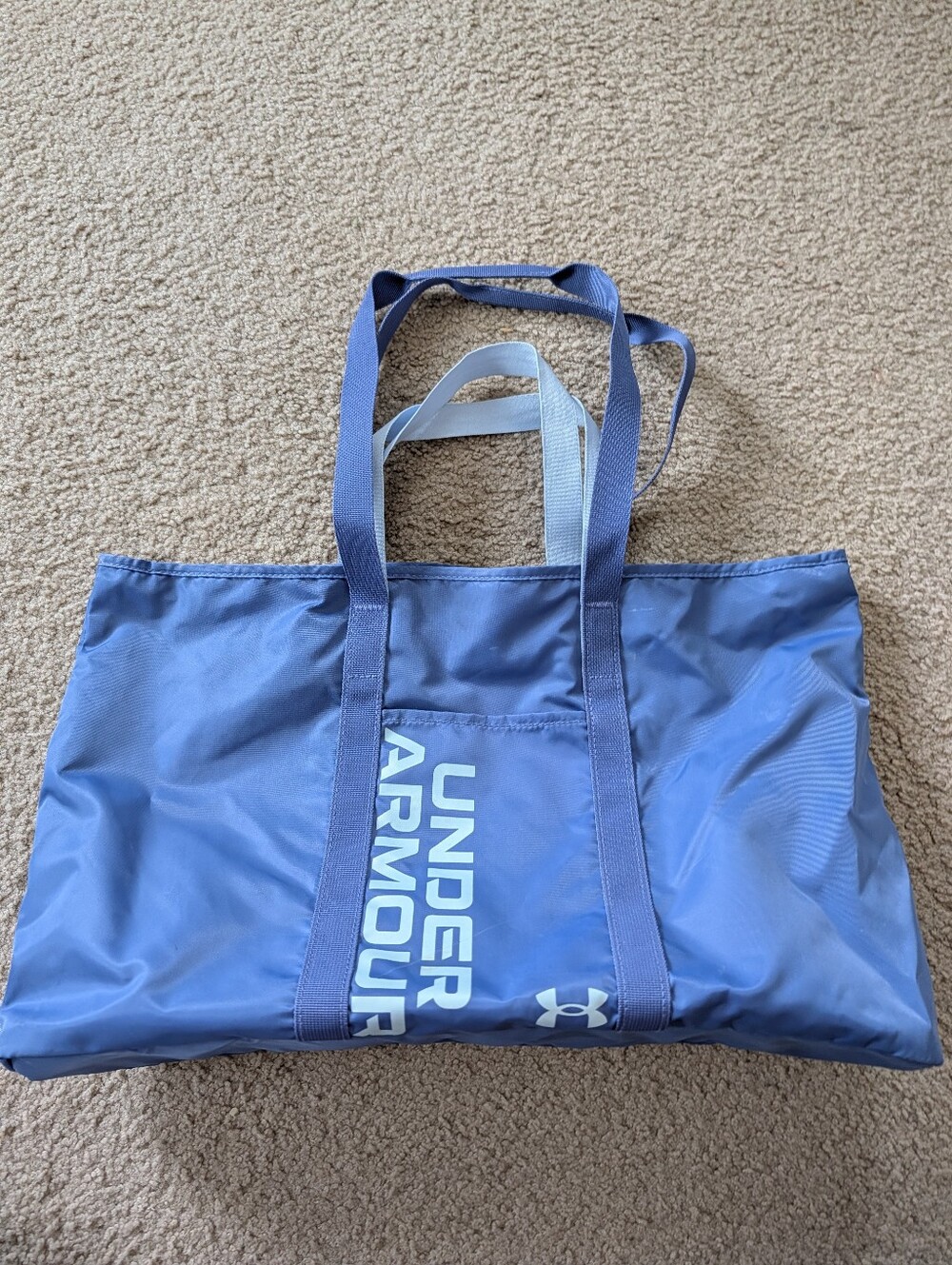 Under Armour Blue Logo Tote Duffle Bag